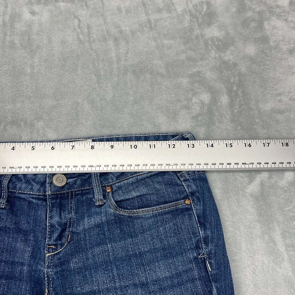 Aeropostale Ashley Ultra Skinny Jeans Womens 1/2‎ Blue Denim Stretch Low Rise